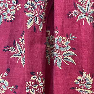 Turkey Red Discharge Dress